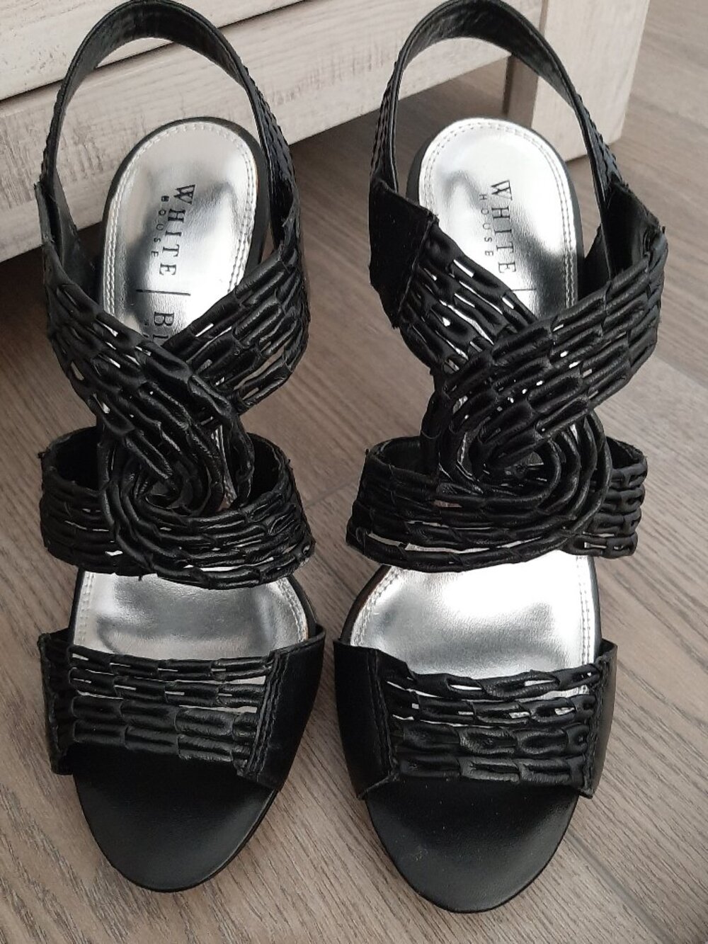WH HOUSE/BLK MARKET LEATHER STILETTO-SZ. 8
